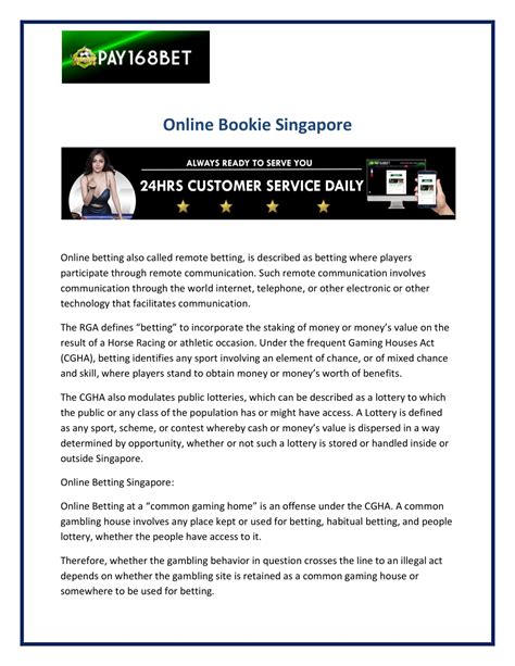 bookie singapore